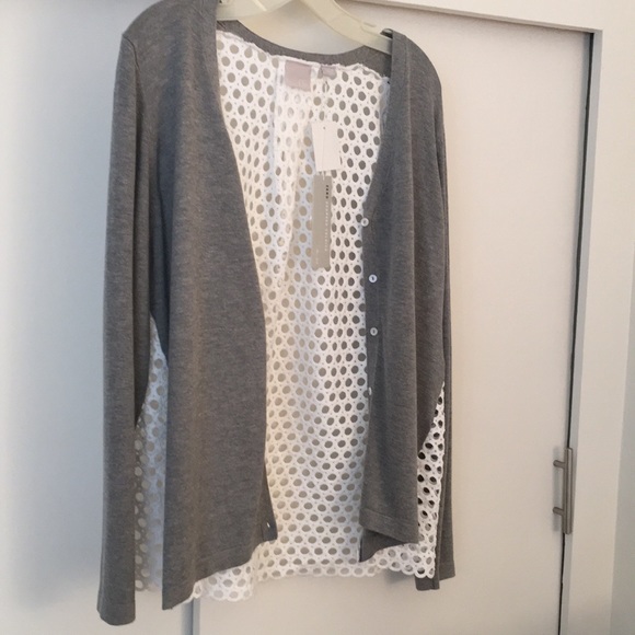 NWT knit & lace Cardigan - Picture 3 of 5